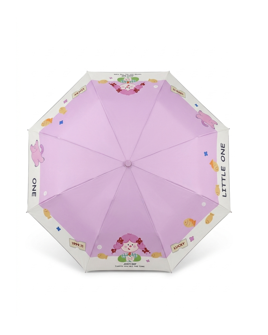 Pink Umbrella Compact Folding with Matching Carry Purse, for Women, Girls and Teens, Rain and Sun Protection