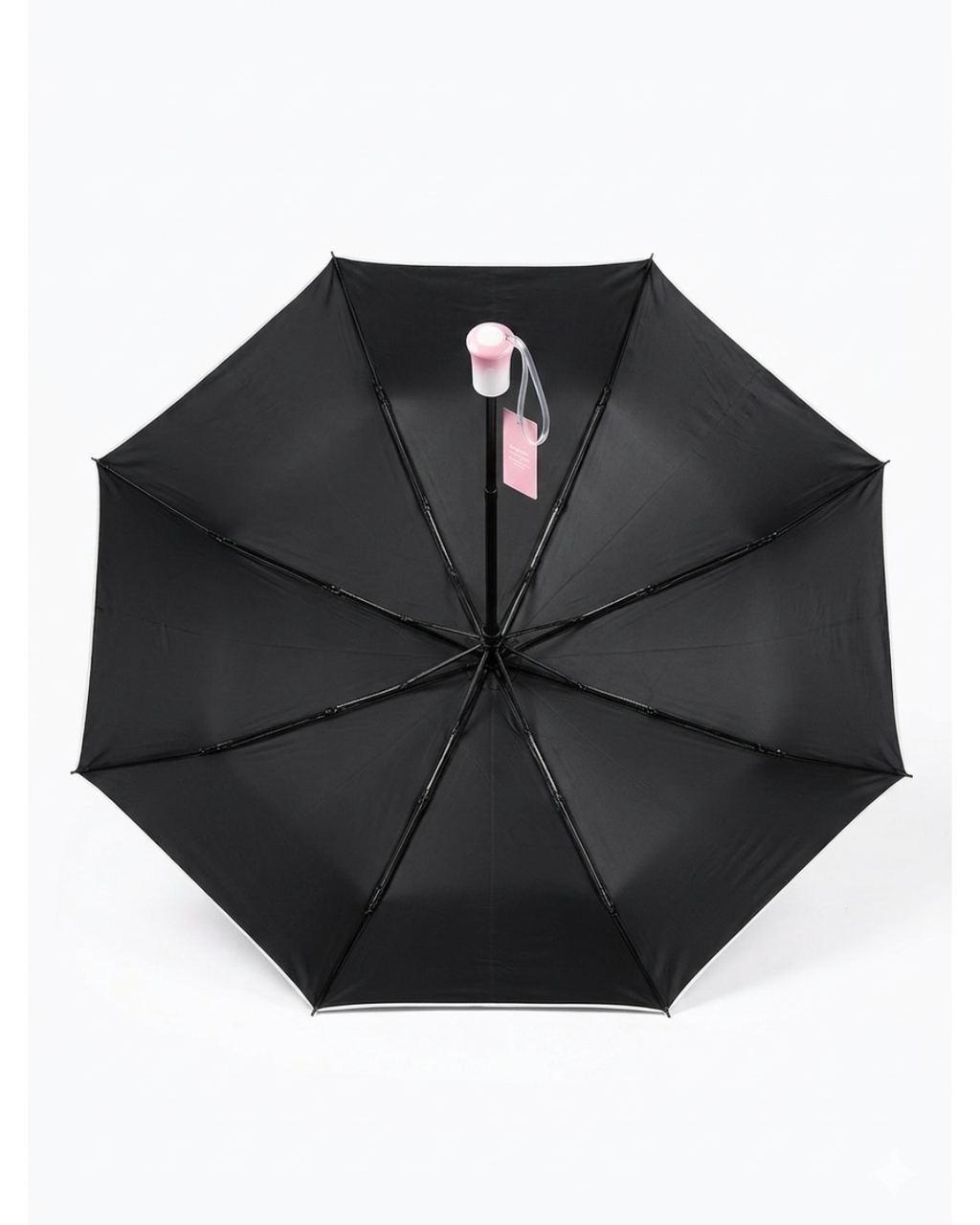 Pink Umbrella Compact Folding with Matching Carry Purse, for Women, Girls and Teens, Rain and Sun Protection