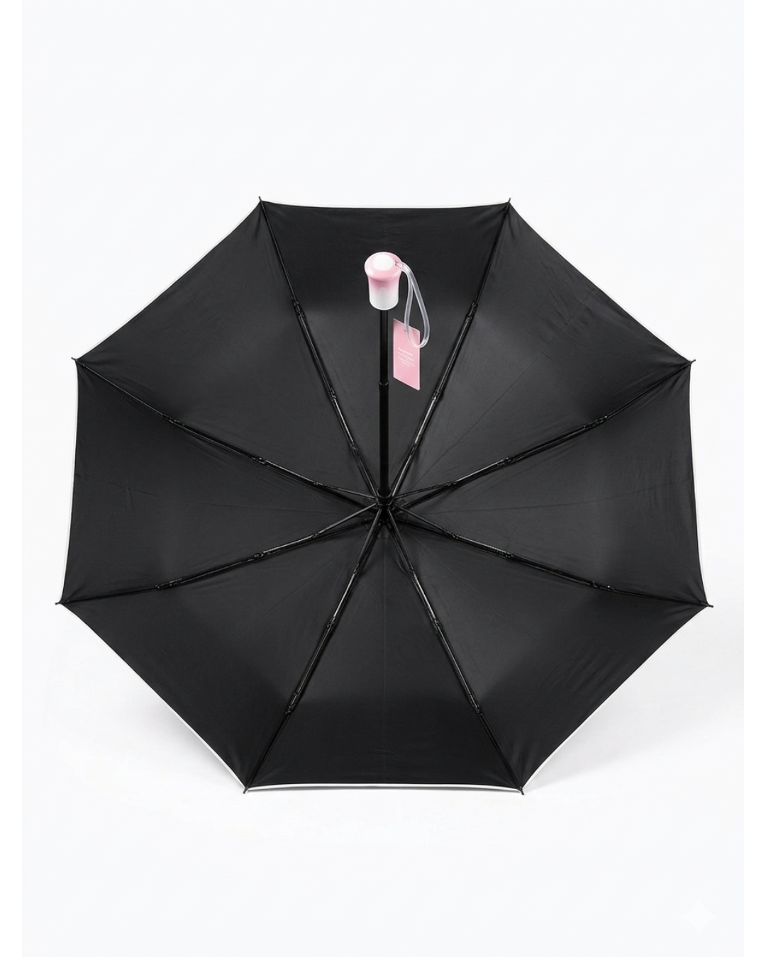 Pink Umbrella Compact Folding with Matching Carry Purse, for Women, Girls and Teens, Rain and Sun Protection