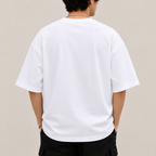 White 100% Cotton Oversized T-Shirt Unisex Drop Shoulder 280 GSM | Premium Heavyweight Cotton | Relaxed Fit | Unisex Streetwear (Copy)