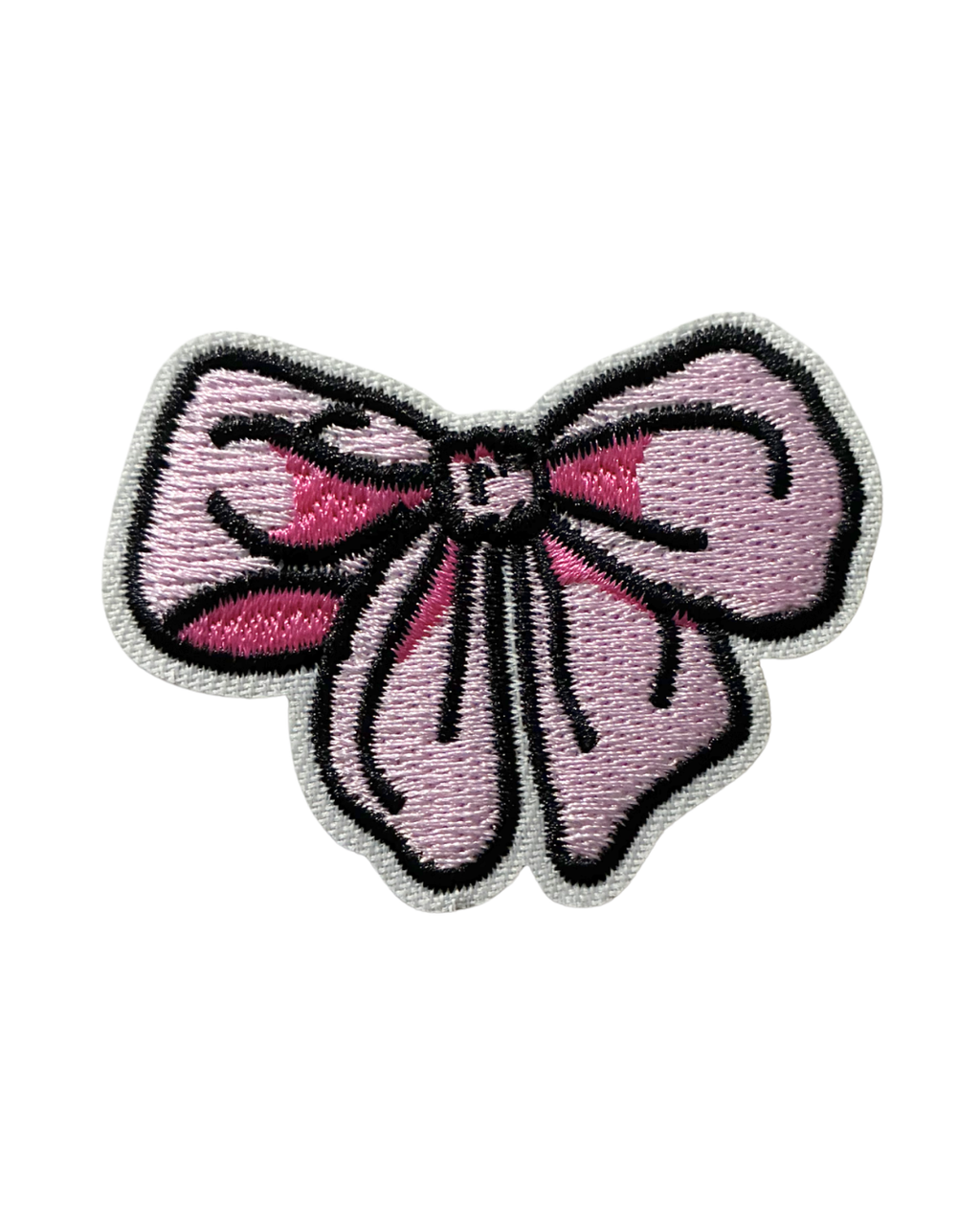 Cute Pink Ribbon Bow Premium Embroidered Iron-On Patch for Clothes, Bags, Jackets, Jeans & Caps | Cute Cartoon, Animal & Aesthetic Badge | DIY Fabric Repair & Decoration