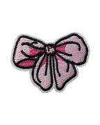 Cute Pink Ribbon Bow Premium Embroidered Iron-On Patch for Clothes, Bags, Jackets, Jeans & Caps | Cute Cartoon, Animal & Aesthetic Badge | DIY Fabric Repair & Decoration