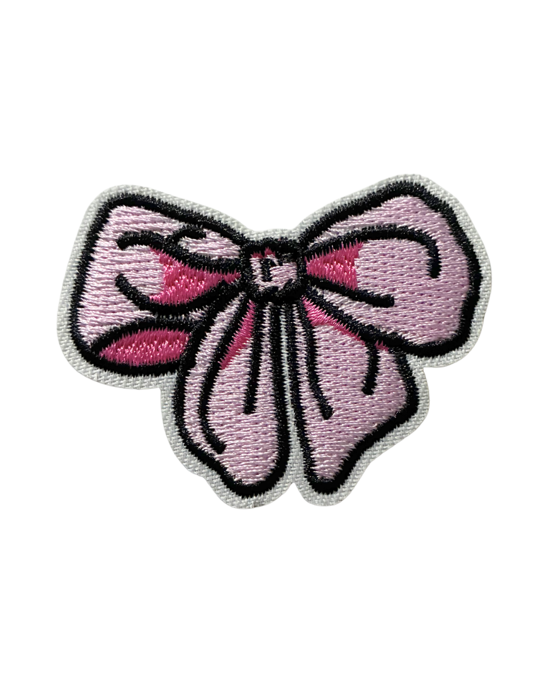 Cute Pink Ribbon Bow Premium Embroidered Iron-On Patch for Clothes, Bags, Jackets, Jeans & Caps | Cute Cartoon, Animal & Aesthetic Badge | DIY Fabric Repair & Decoration