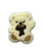 Teddy Premium Embroidered Iron-On Patch for Clothes, Bags, Jackets, Jeans & Caps | Cute Cartoon, Animal & Aesthetic Badge | DIY Fabric Repair & Decoration