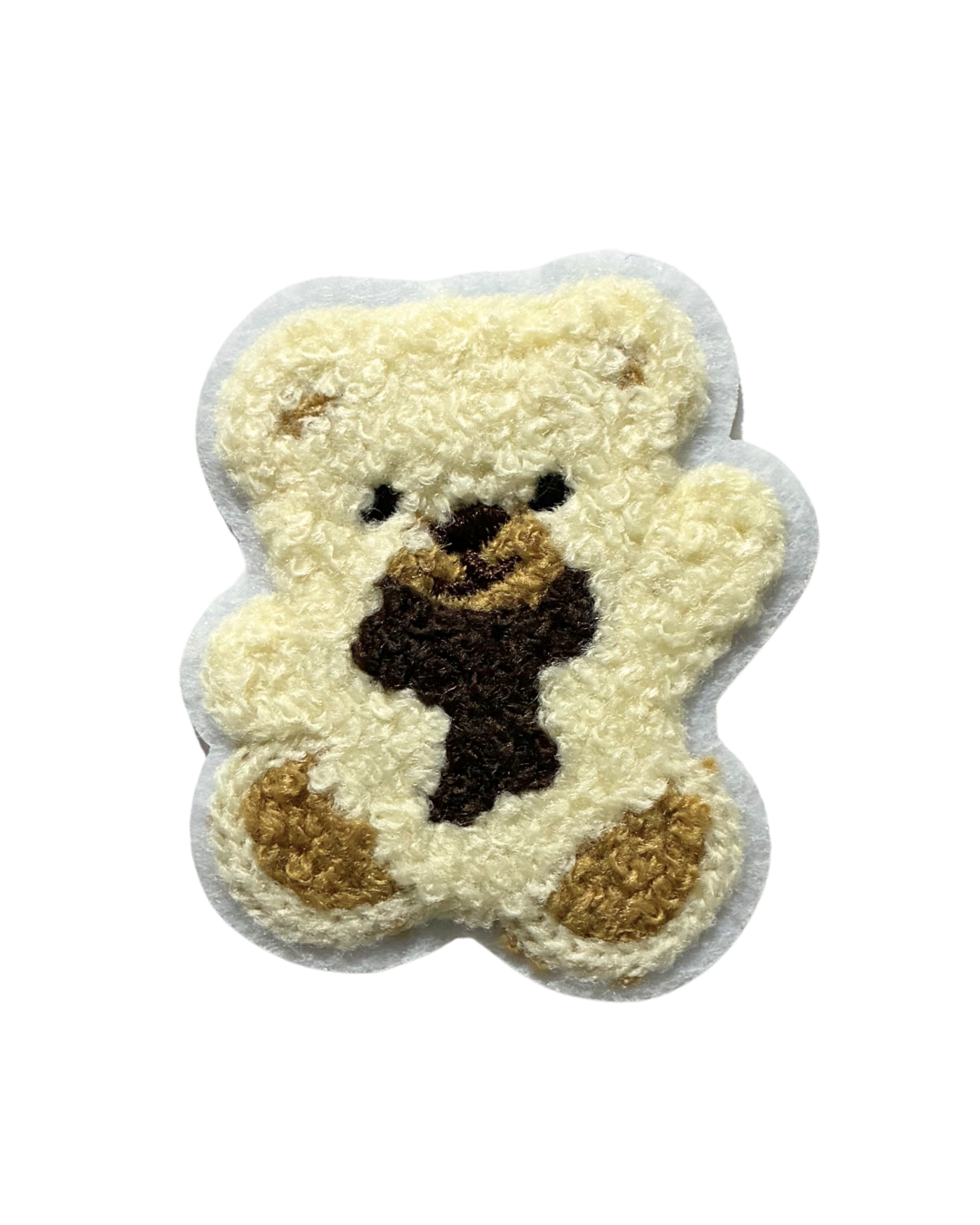 Teddy Premium Embroidered Iron-On Patch for Clothes, Bags, Jackets, Jeans & Caps | Cute Cartoon, Animal & Aesthetic Badge | DIY Fabric Repair & Decoration