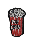 Popcorn - Premium Embroidered Iron-On Patch for Clothes, Bags, Jackets, Jeans & Caps | Cute Cartoon, Animal & Aesthetic Badge | DIY Fabric Repair & Decoration