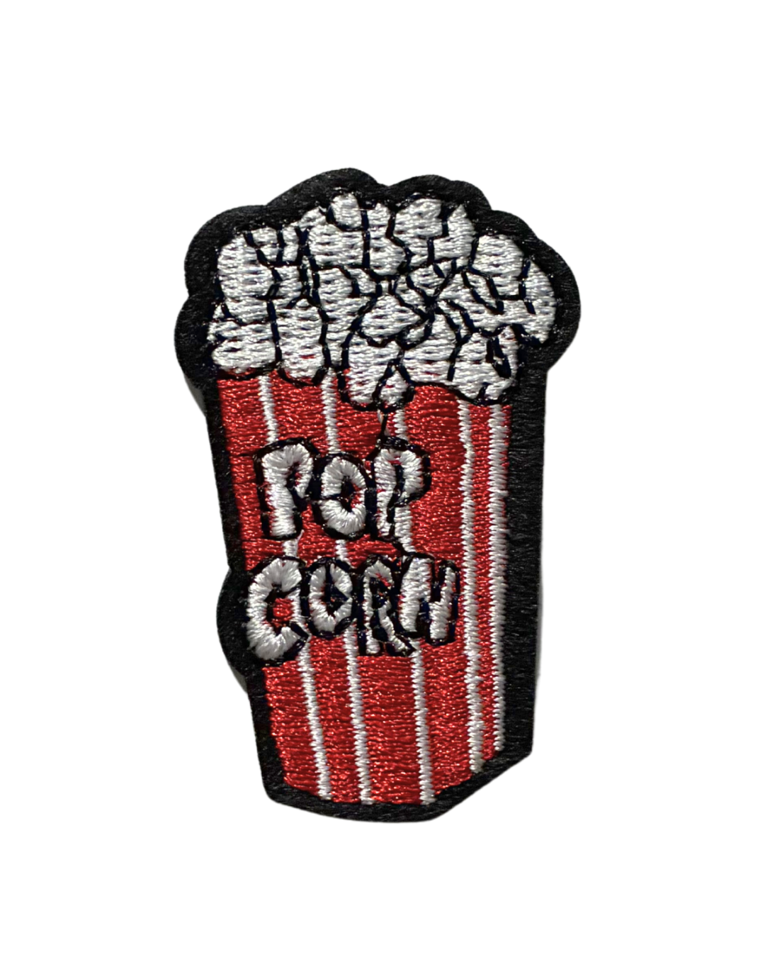Popcorn - Premium Embroidered Iron-On Patch for Clothes, Bags, Jackets, Jeans & Caps | Cute Cartoon, Animal & Aesthetic Badge | DIY Fabric Repair & Decoration