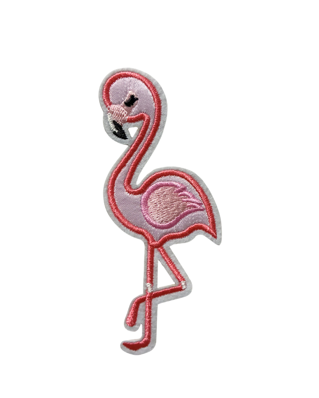 Pink Flamingo-Premium Embroidered Iron-On Patch for Clothes, Bags, Jackets, Jeans & Caps | Cute Cartoon, Animal & Aesthetic Badge | DIY Fabric Repair & Decoration