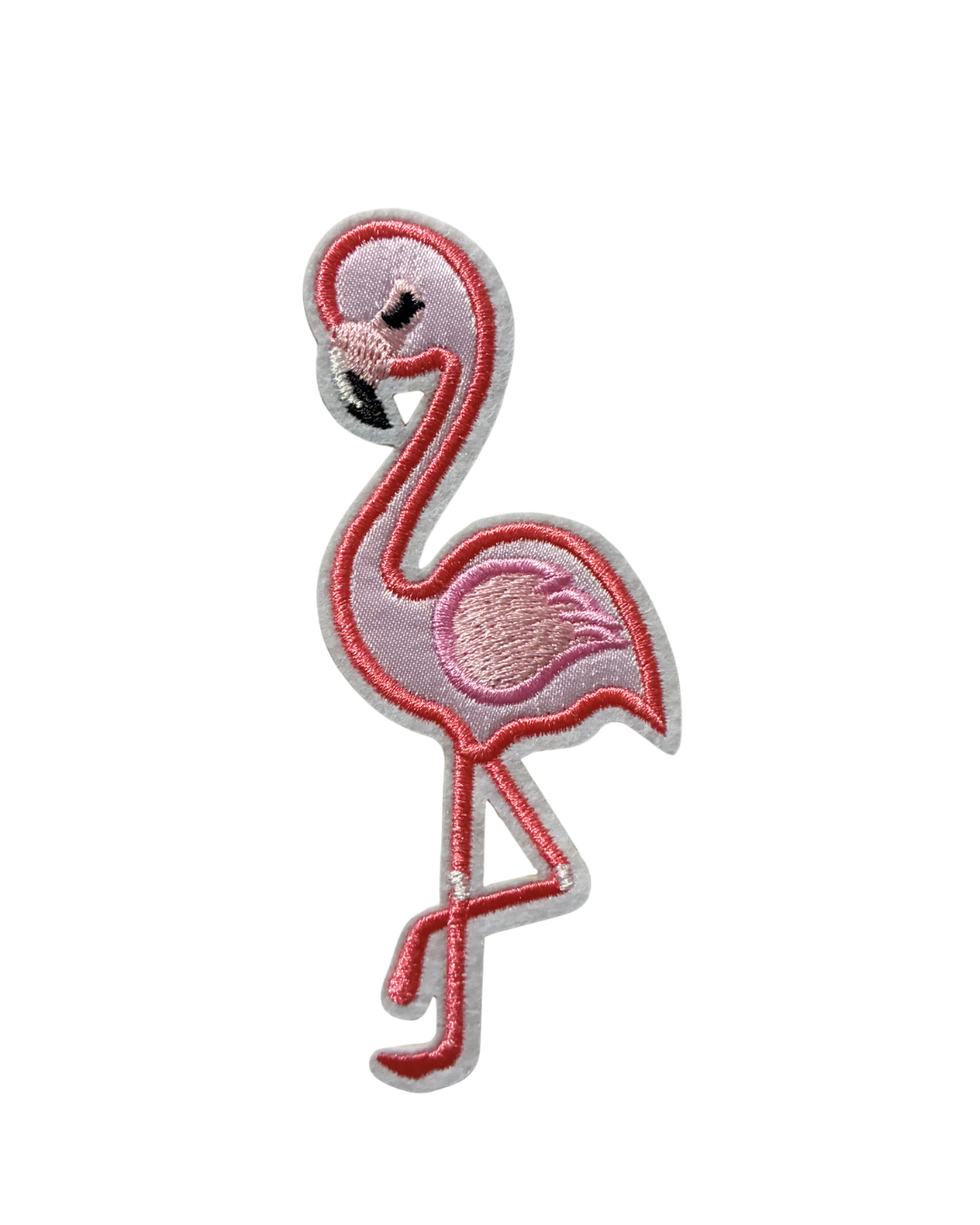 Pink Flamingo-Premium Embroidered Iron-On Patch for Clothes, Bags, Jackets, Jeans & Caps | Cute Cartoon, Animal & Aesthetic Badge | DIY Fabric Repair & Decoration