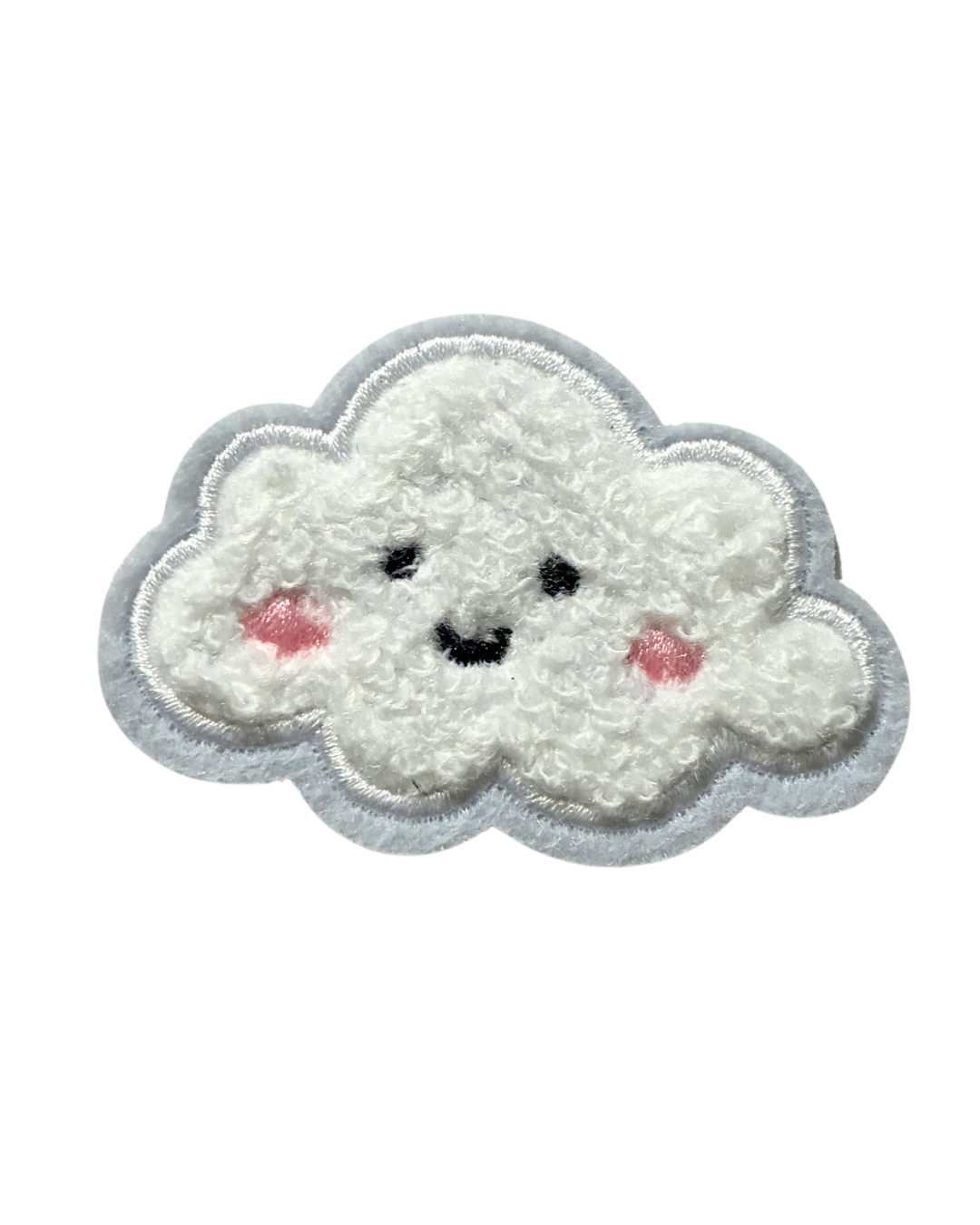 Cute Smiley Cloud-Premium Embroidered Iron-On Patch for Clothes, Bags, Jackets, Jeans & Caps | Cute Cartoon, Animal & Aesthetic Badge | DIY Fabric Repair & Decoration