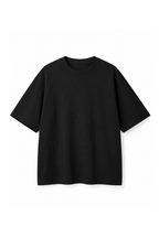 Black 100% Cotton Oversized T-Shirt Unisex Drop Shoulder 280 GSM | Premium Heavyweight Cotton | Relaxed Fit | Unisex Streetwear