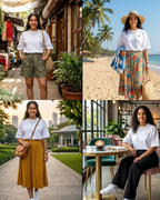White Oversized Cotton T-Shirt for Men & Women 280GSM | Relaxed Loose Fit Drop Shoulder Half Sleeve Crew Neck Tee | Casual College Wear | Free Size